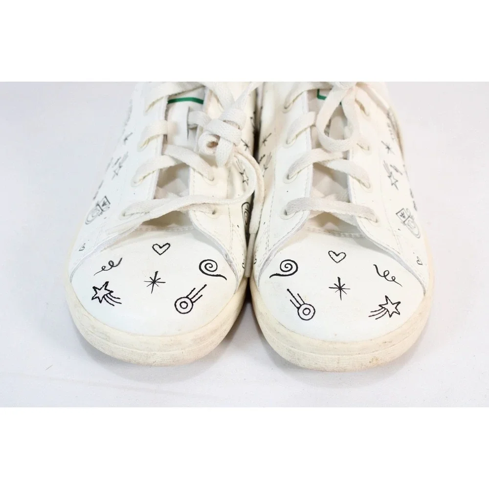 Adidas Stan Smith‎ Andre Saraiva White Green Graffiti Sneakers GZ2202 Mens